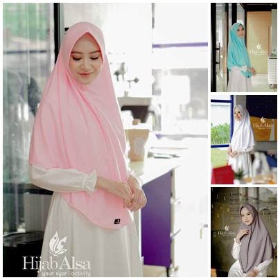 Hijab Alsa Bergo Berri Best Seller Bergo Kaos