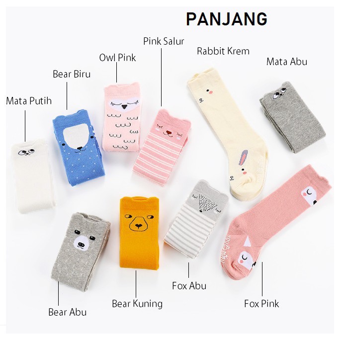  Kaos  Kaki  Korea Sepatu Bayi Lucu Panjang  Premium Anti  Slip  