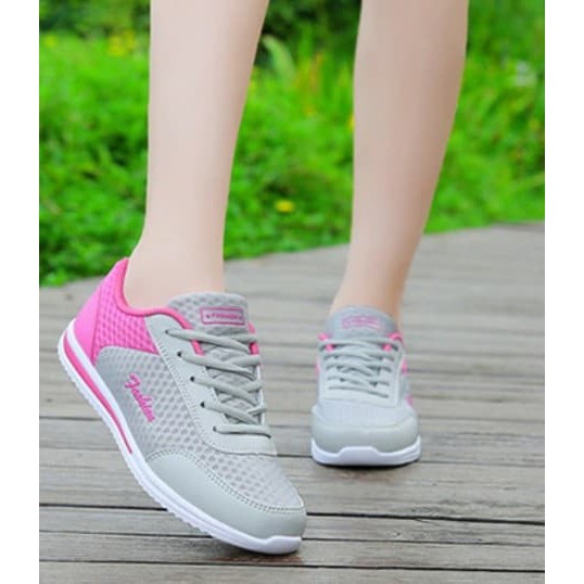 Sepatu Wanita Alisha SDS228 Abu-Pink