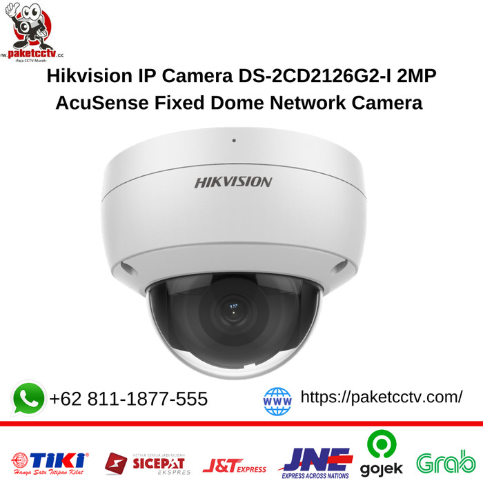 Hikvision IP Camera DS-2CD2126G2-I 2MP AcuSense Fixed Dome