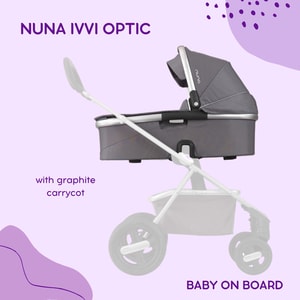 Nuna Ivvi with Carrycot Bassinet Stroller