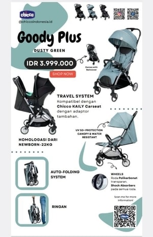 Stroller Chicco Goody Plus Cabin Size Auto Folding System