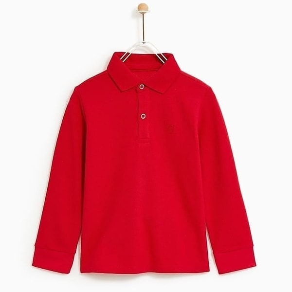 Kaos Polo Zara  Basic Red SW 14031